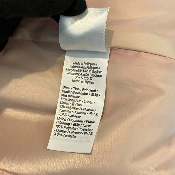 J Crew Helena Blazer Stretch Linen Belvedere Red Size 4 Casual Gold Buttons - Picture 11 of 13